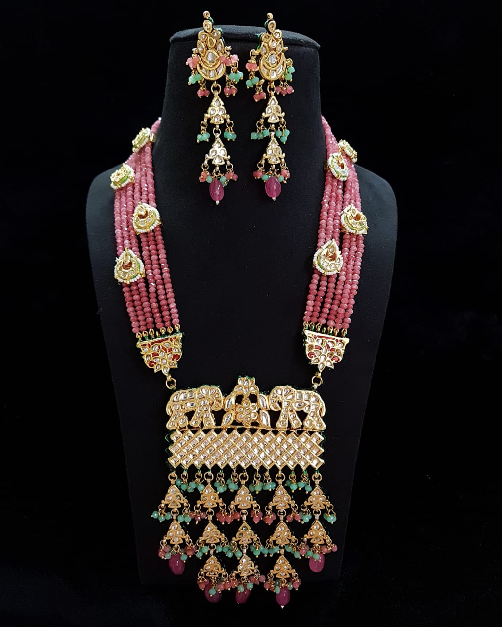 Pranshi long kundan set