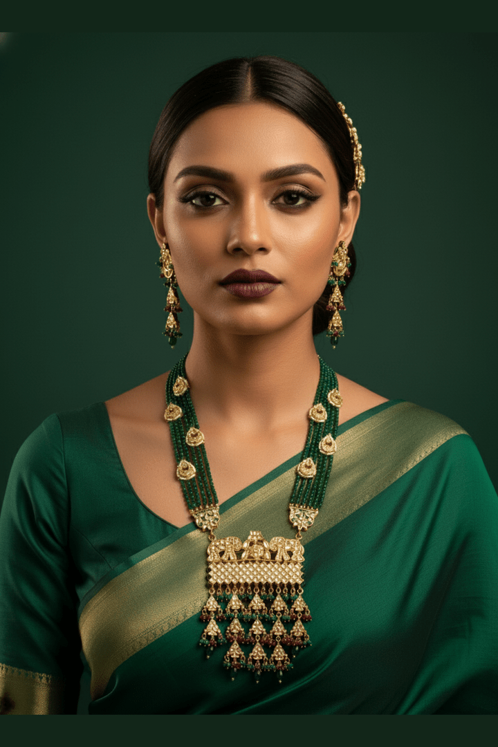 Pranshi long kundan set