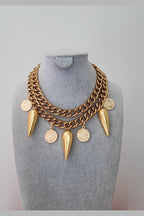 Alveena necklace with coin charms