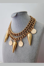 Alveena necklace with coin charms