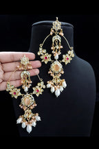 Aarna long jhumka polki earrings