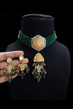 Vamayra kundan Meenakari set