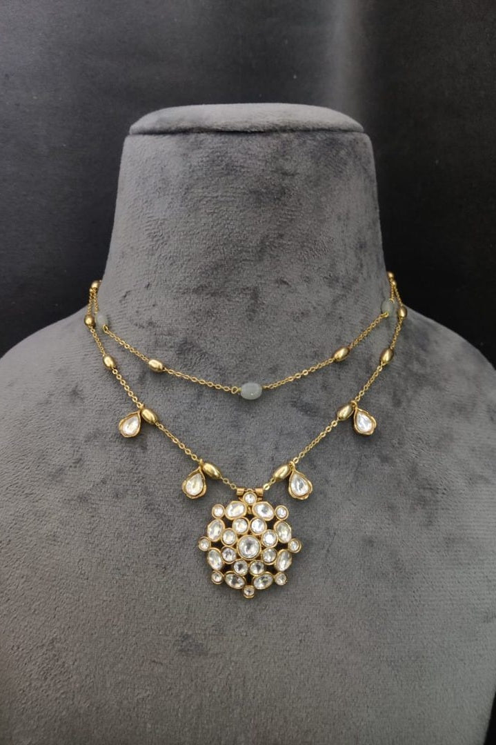 Varsha polki kundan necklace