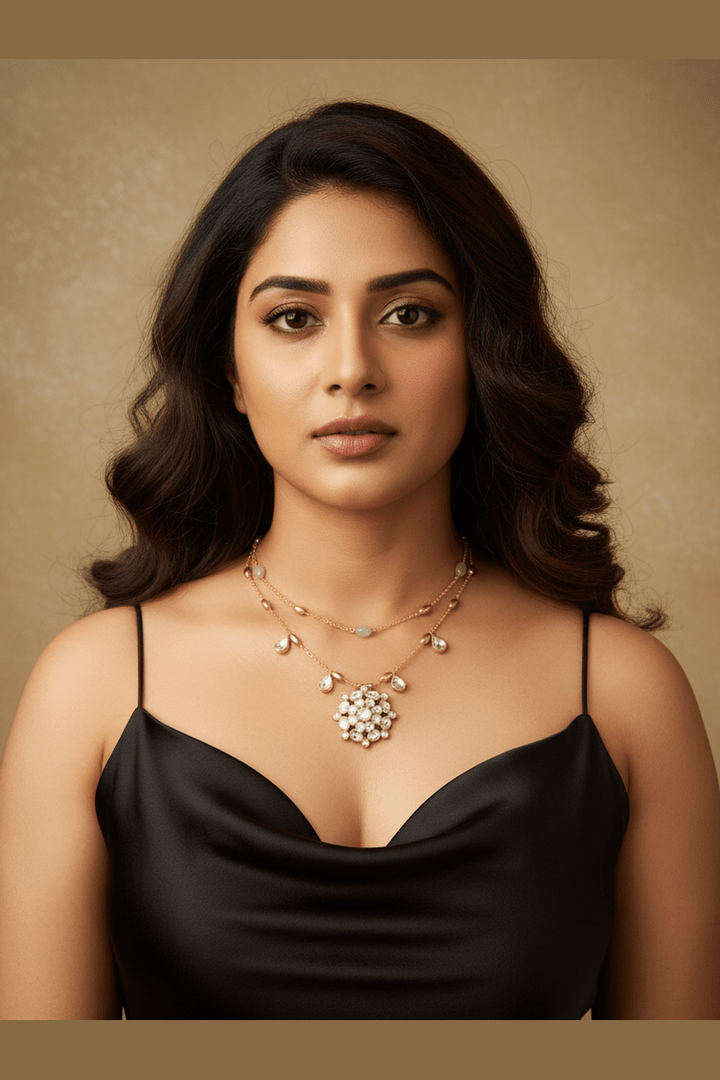 Varsha polki kundan necklace