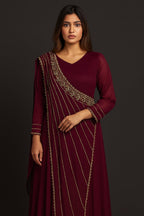 Indo Western Saree Style Gown