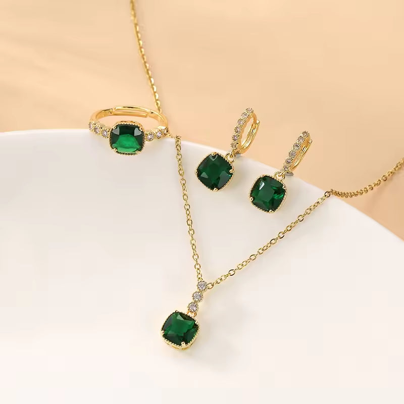 JS-16– 18k Gold Plated Stainless Steel Tarnish Free Waterproof Female Jewellery