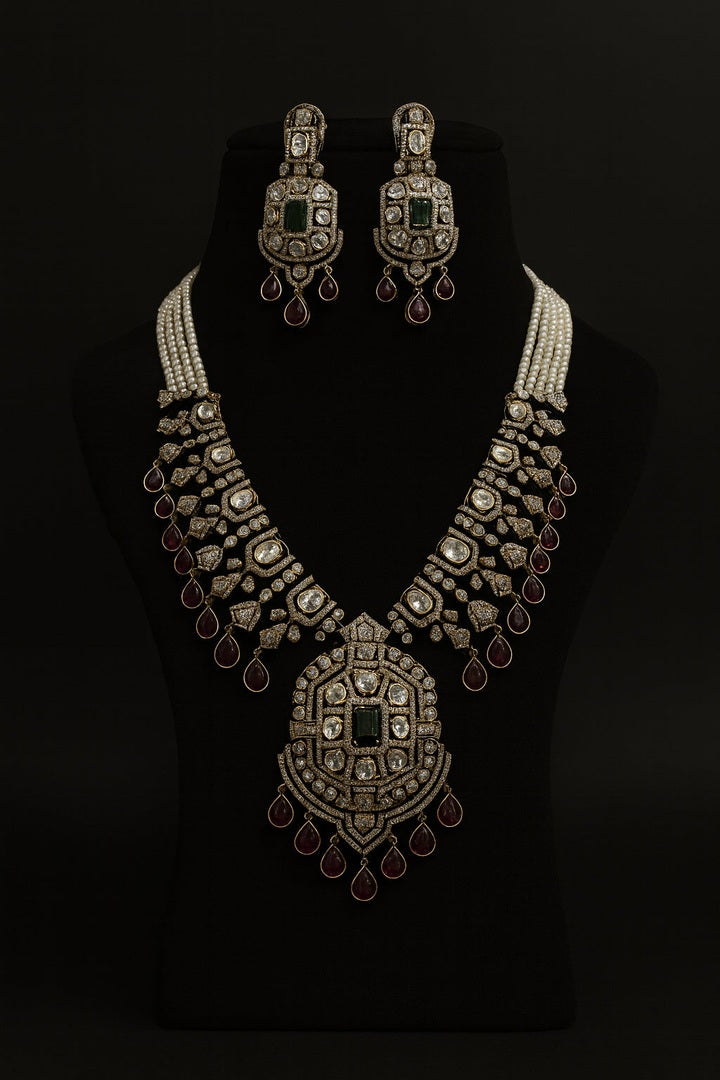 Jagravi polki kundan set