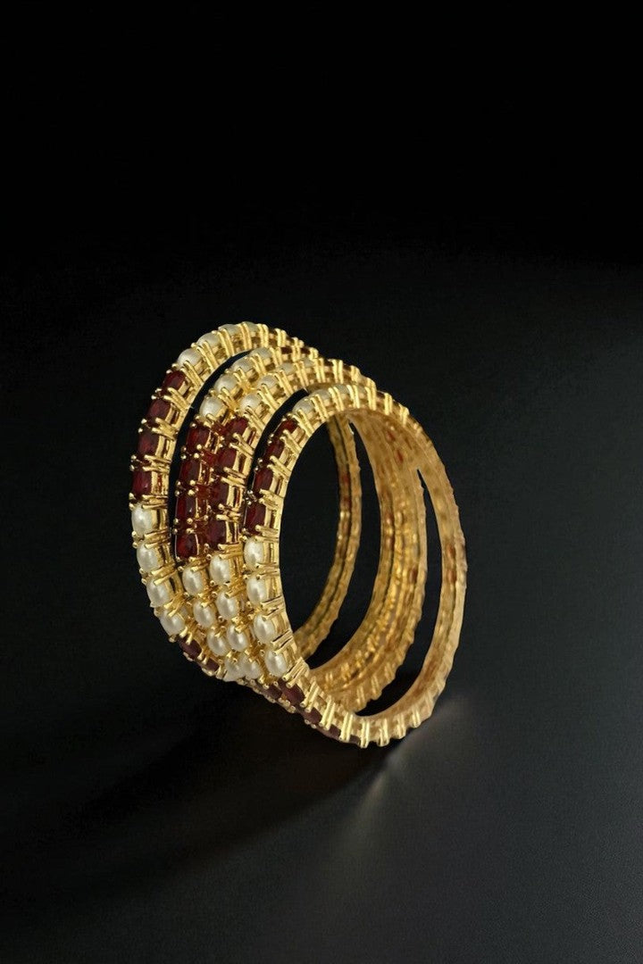 Jagvi real pearl Bangles