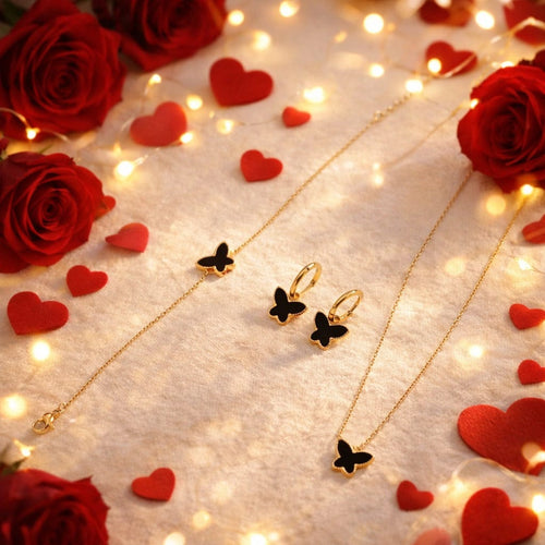 Jazz 18k Gold Plated Stainless Steel Tarnish Free Waterproof Female Jewellery