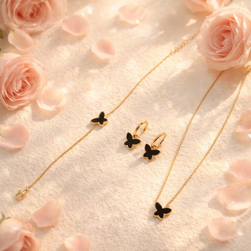 Jazz 18k Gold Plated Stainless Steel Tarnish Free Waterproof Female Jewellery