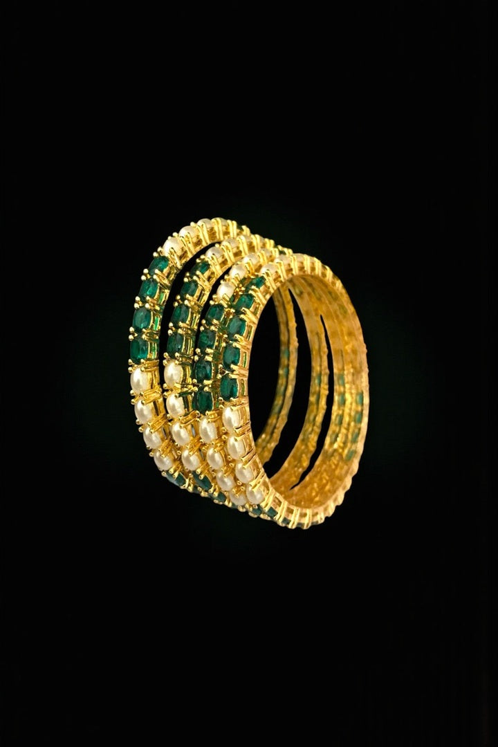 Jinisha real pearl bangles