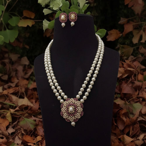 Laranya Real Pearl Set - Exquisite Ethnic Jewelry