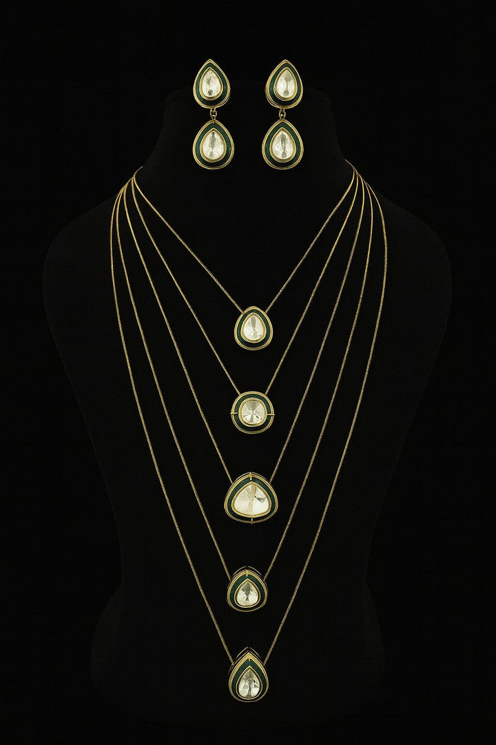 Long kundan mala set
