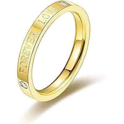 Love 18k Gold Plated ring Anti Tarnish ring