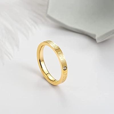 Love 18k Gold Plated ring Anti Tarnish ring