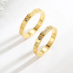 Love 18k Gold Plated ring Anti Tarnish ring