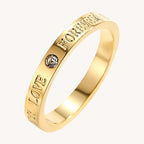 Love 18k Gold Plated ring Anti Tarnish ring