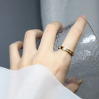Love 18k Gold Plated ring Anti Tarnish ring