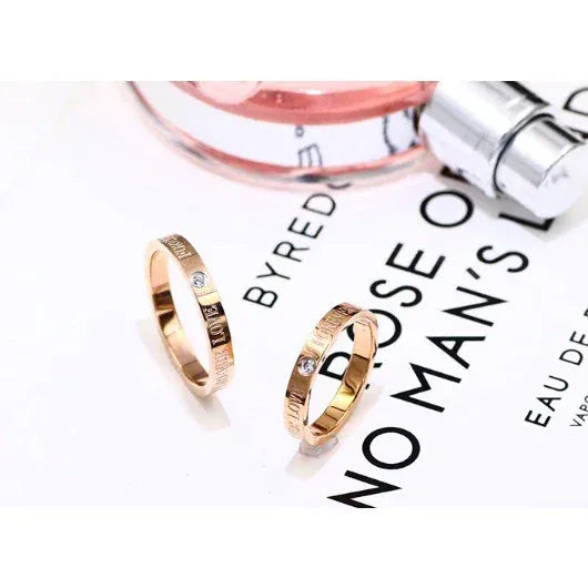 Love 18k Gold Plated ring Anti Tarnish ring