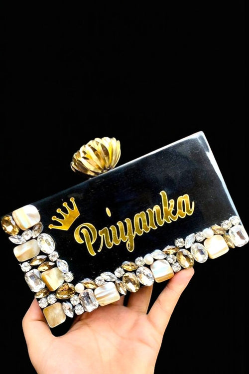 Martina baroque pearl clutch