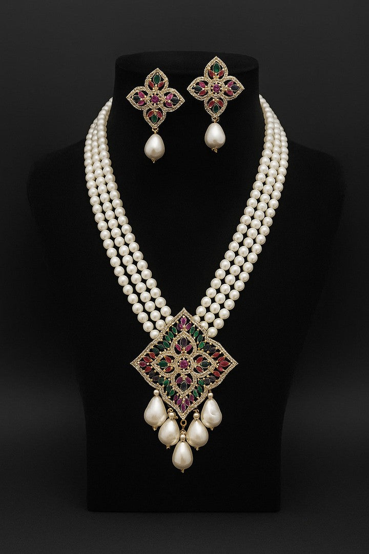 Nimiksha real pearl set