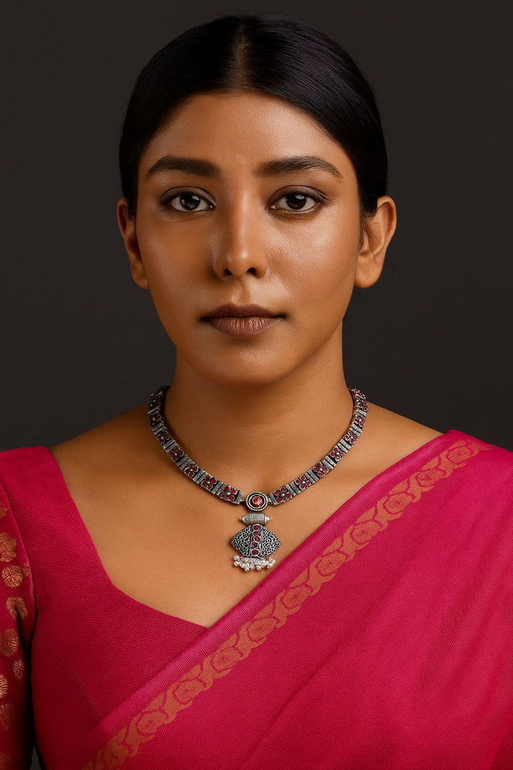Oxidised Garvari set