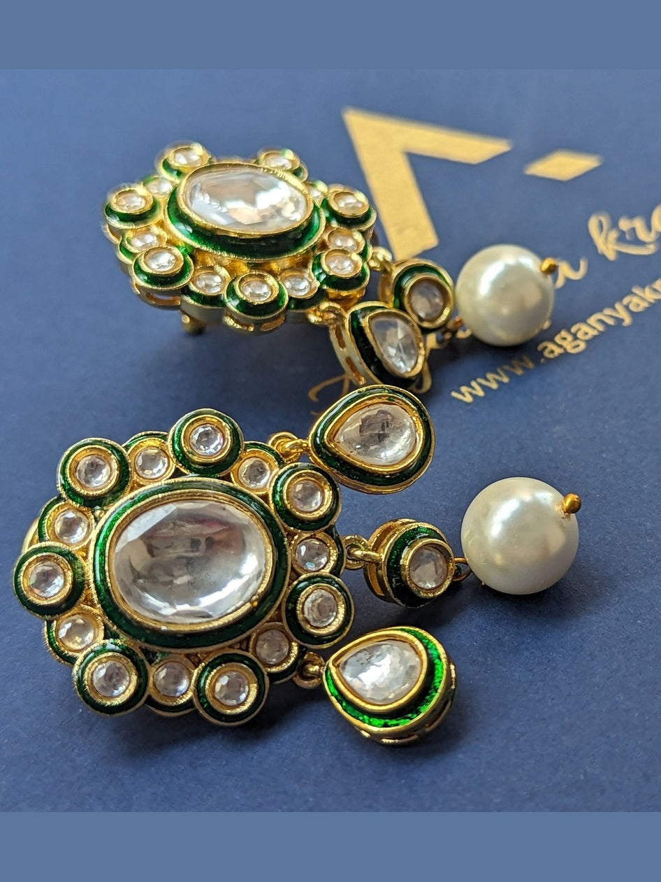 Girija Polki Kundan Earrings