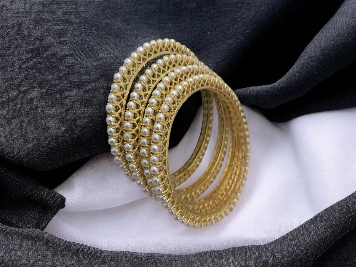 Santati real pearl bangles