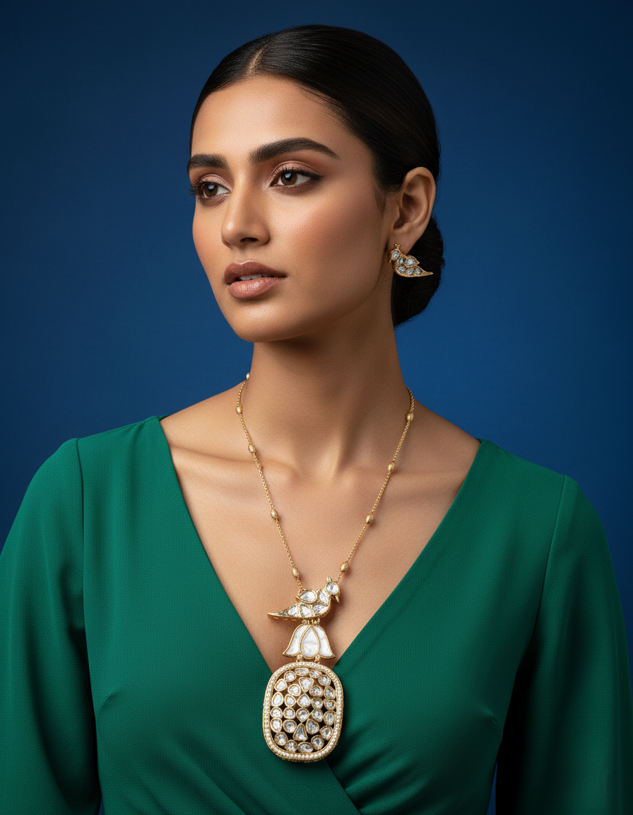 Aima polki kundan set