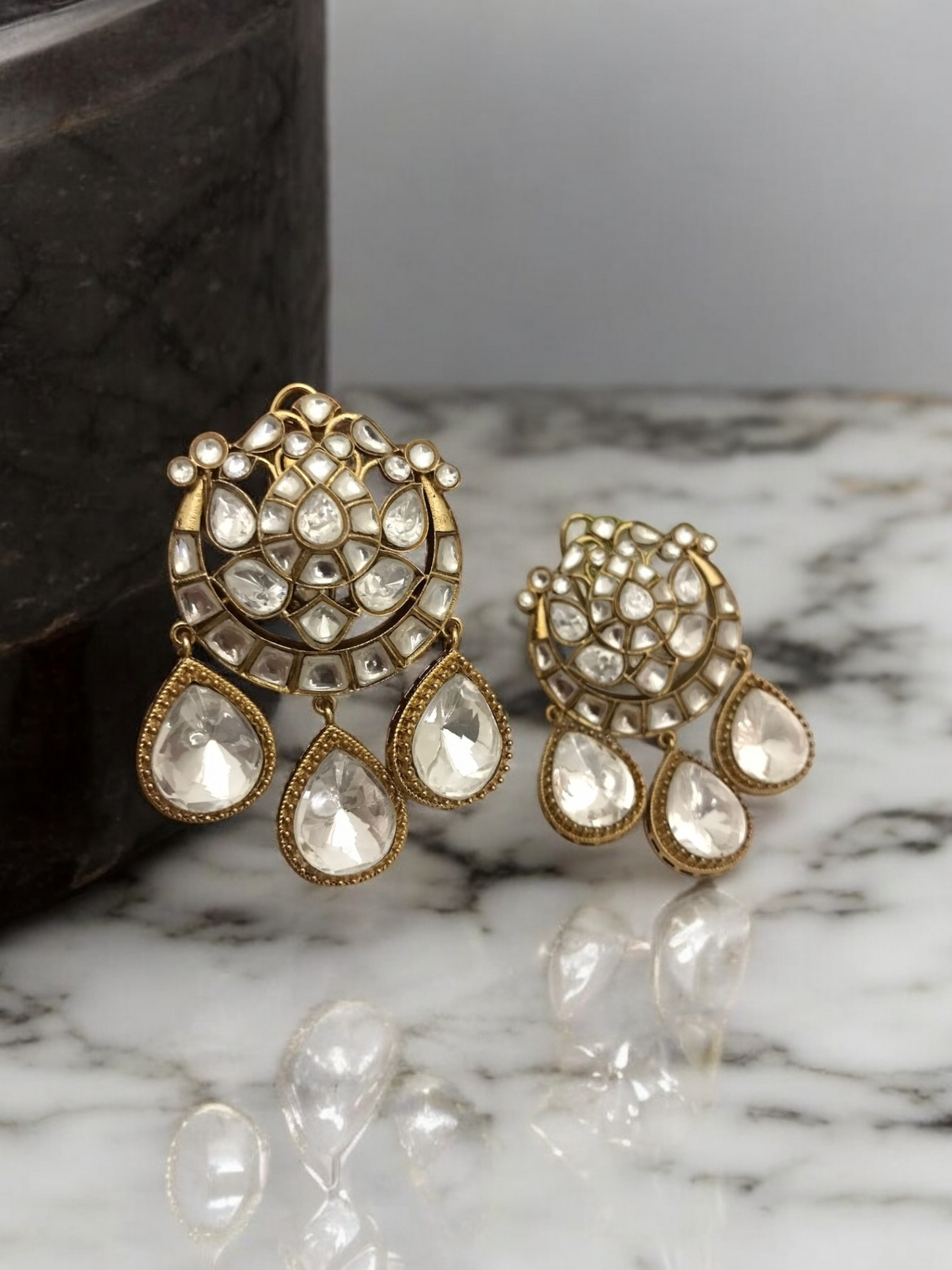 Jyoti polki kundan earrings