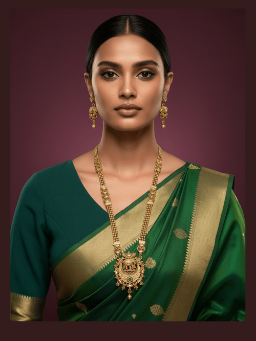 Elephant polki kundan set