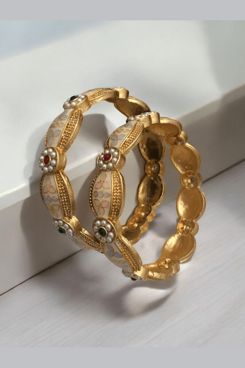 Mandakini meenakari bangles
