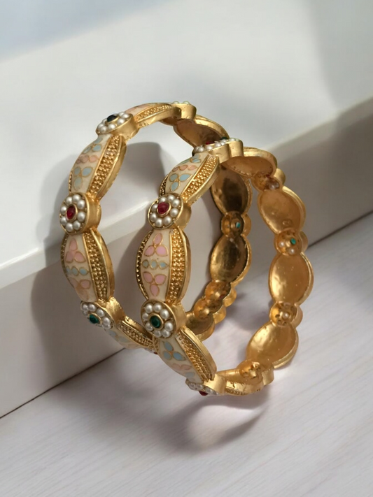 Mandakini meenakari bangles