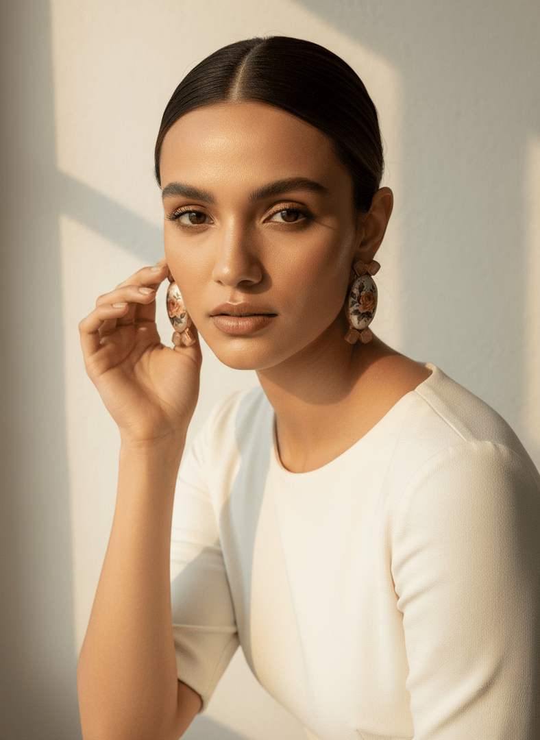 Devanshi real pearl earrings