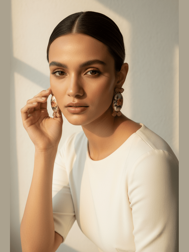 Devanshi real pearl earrings