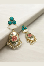 Rekha real pearl earrings