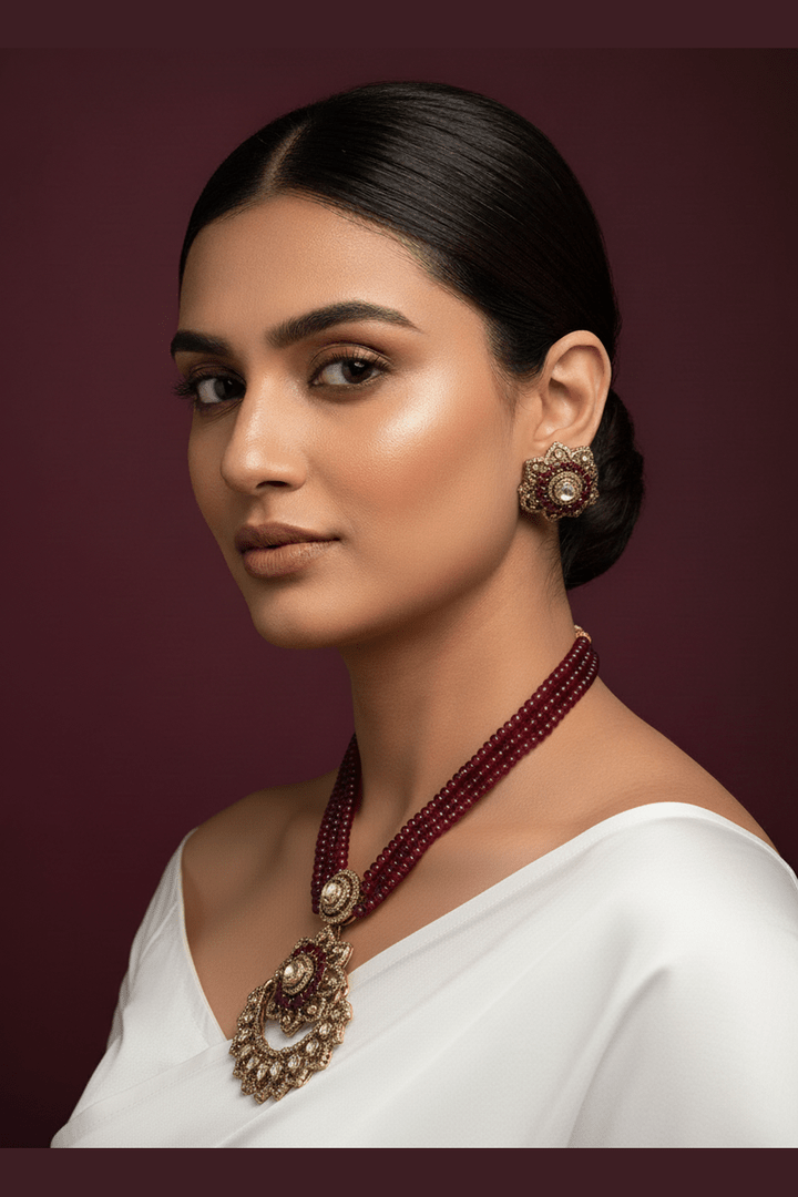 Pritha polki kundan set