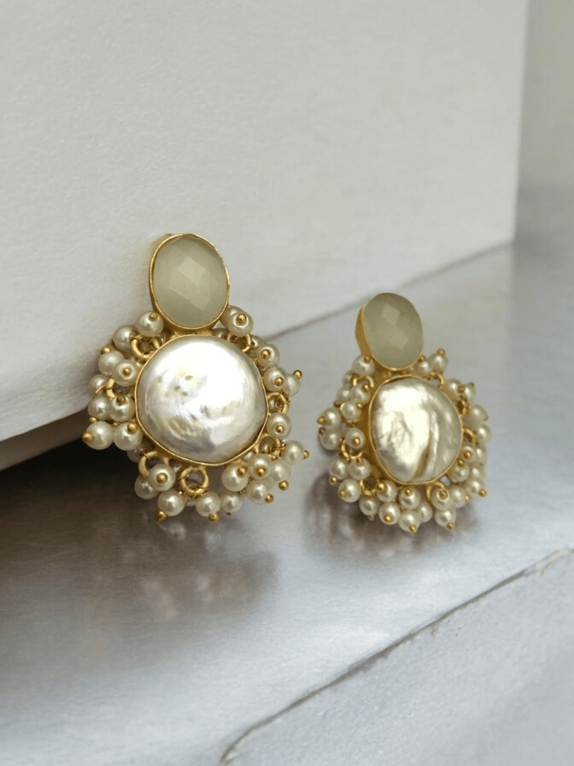 Shivina real pearl earrings