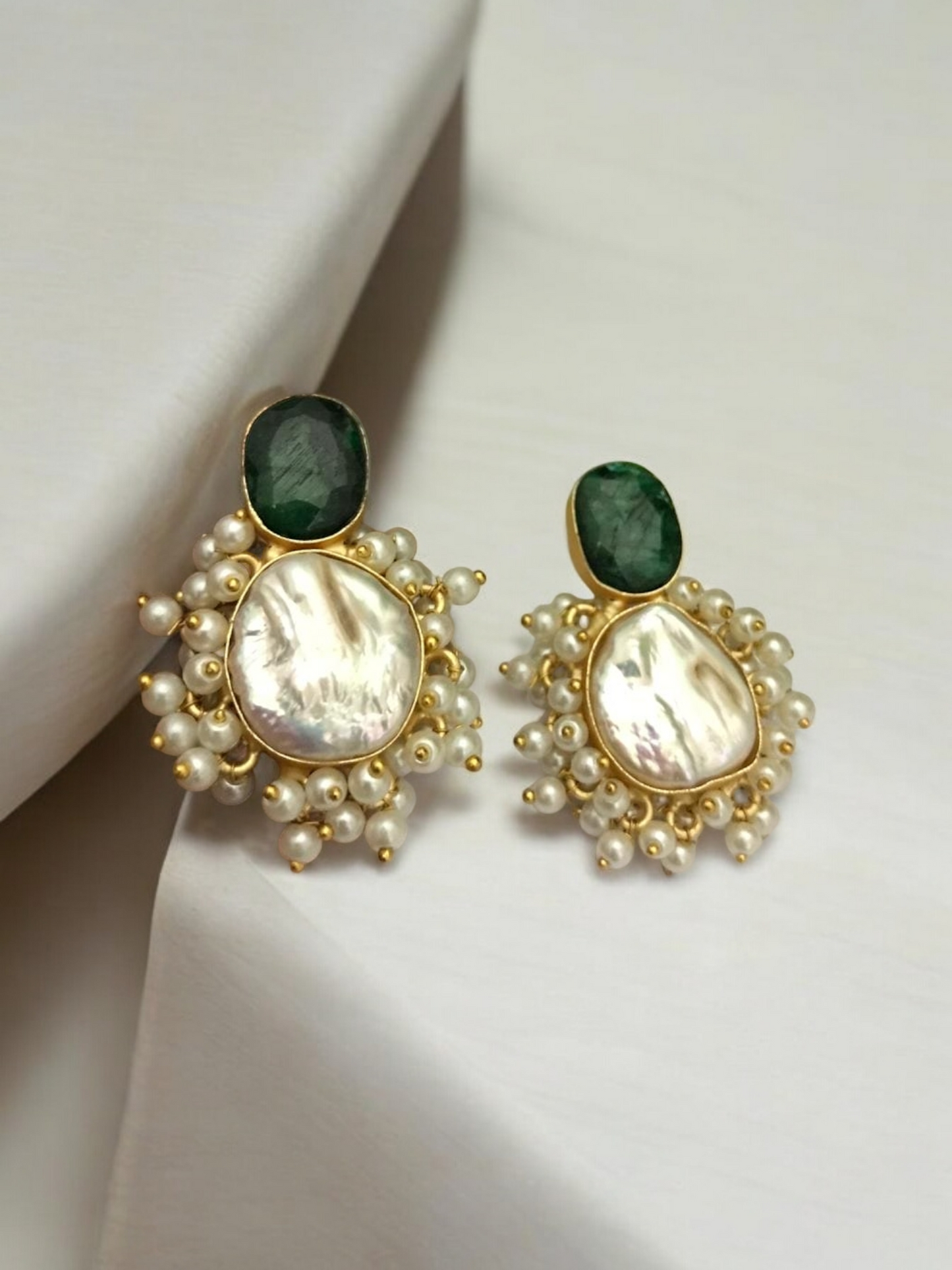 Darshini real pearl earrings