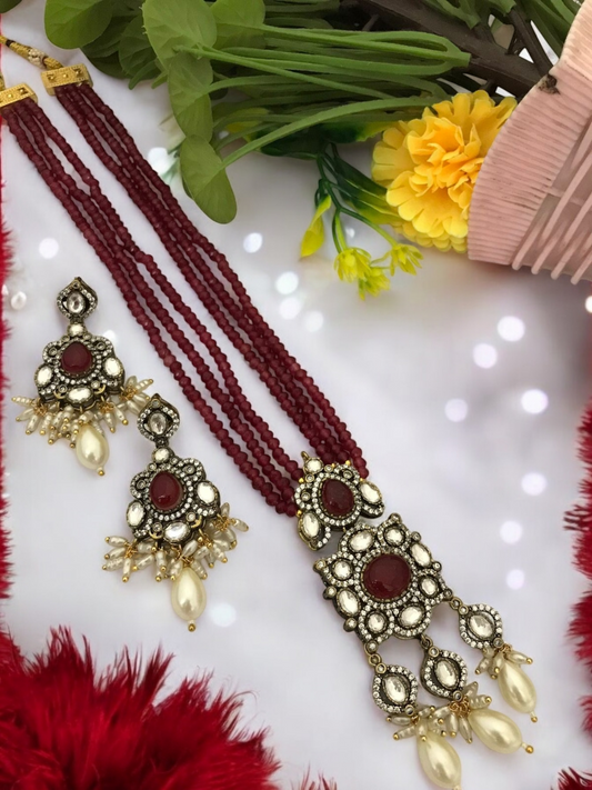 Shaina polki kundan set