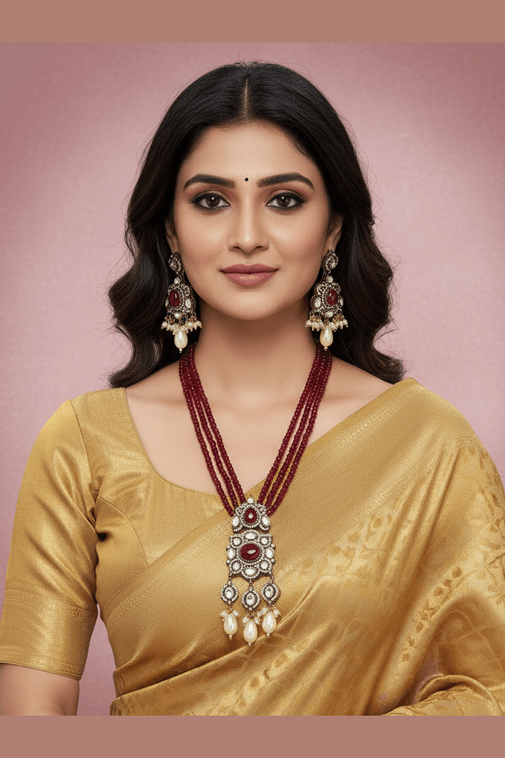 Shaina polki kundan set