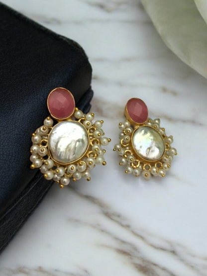 Sheryll real pearl earrings