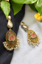 Maanyata real pearl earrings