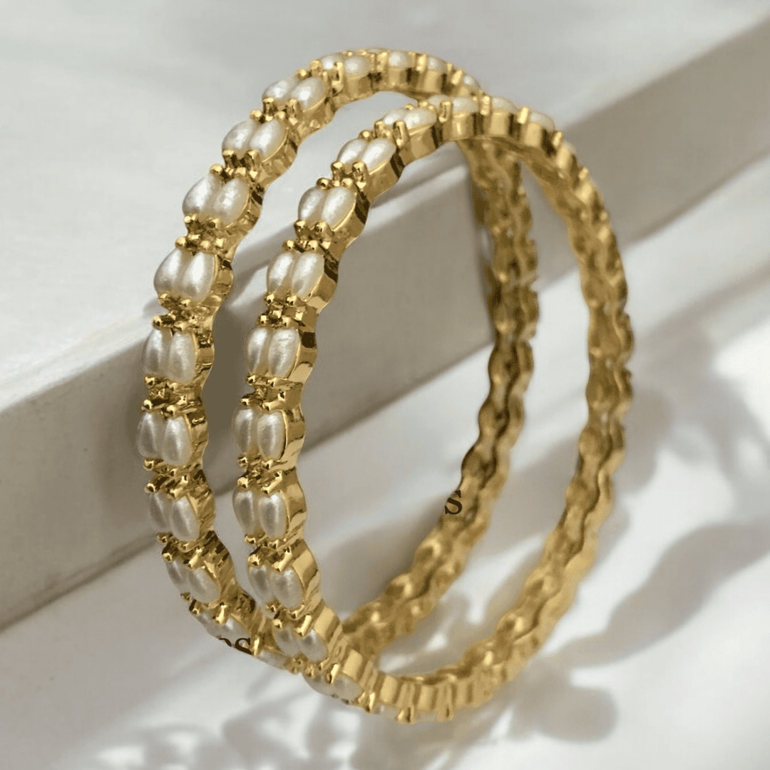 Aamani real pearl bangles
