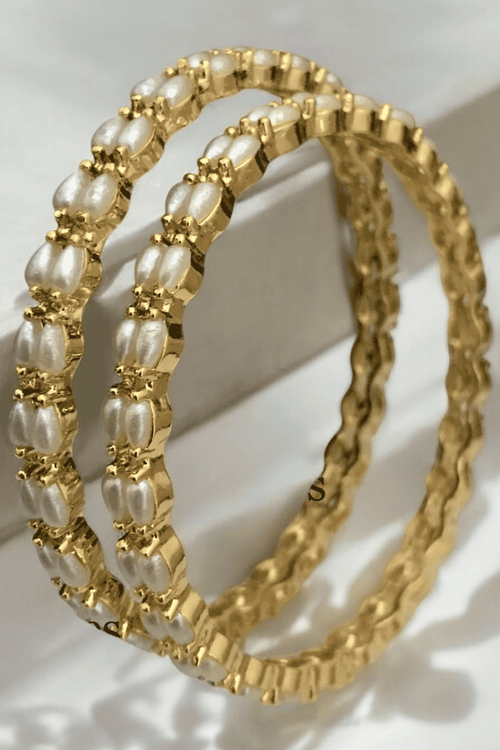 Aamani real pearl bangles