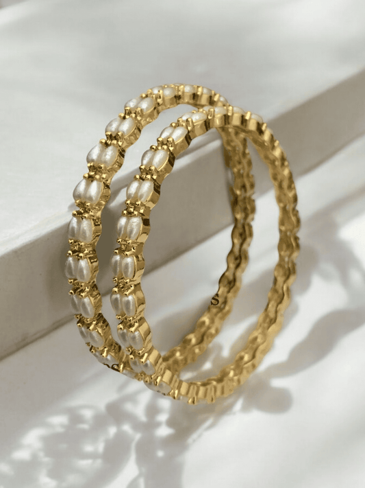 Aamani real pearl bangles