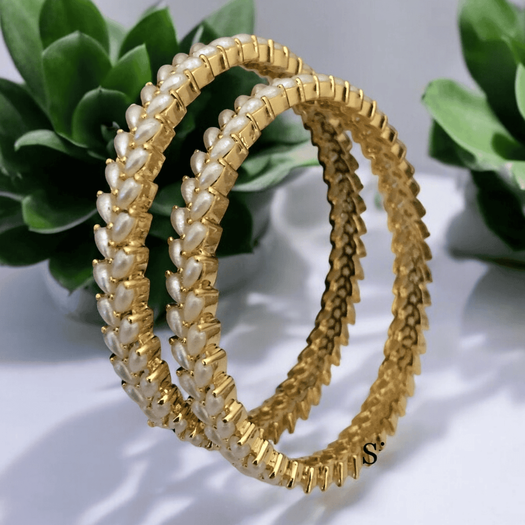 Aashrita real pearl bangles