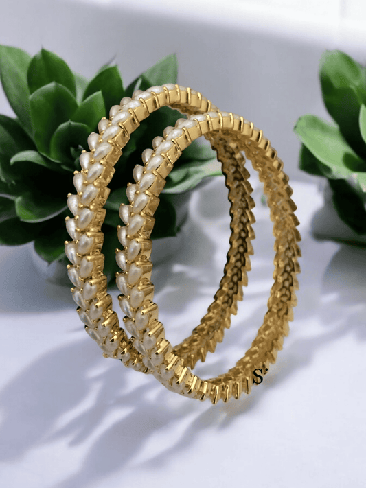 Aashrita real pearl bangles