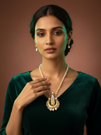 Amala real pearl set