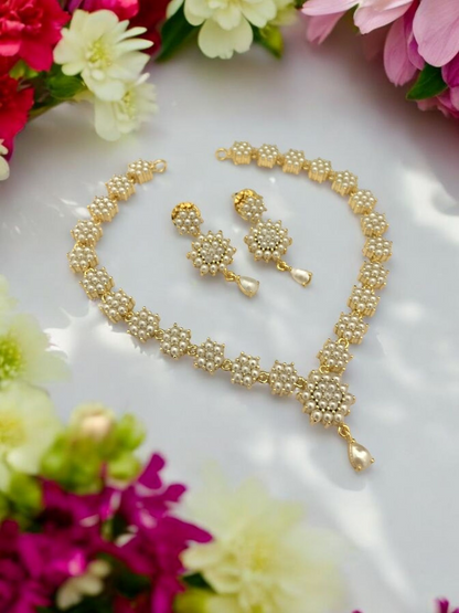 Real pearl Damini sleek set